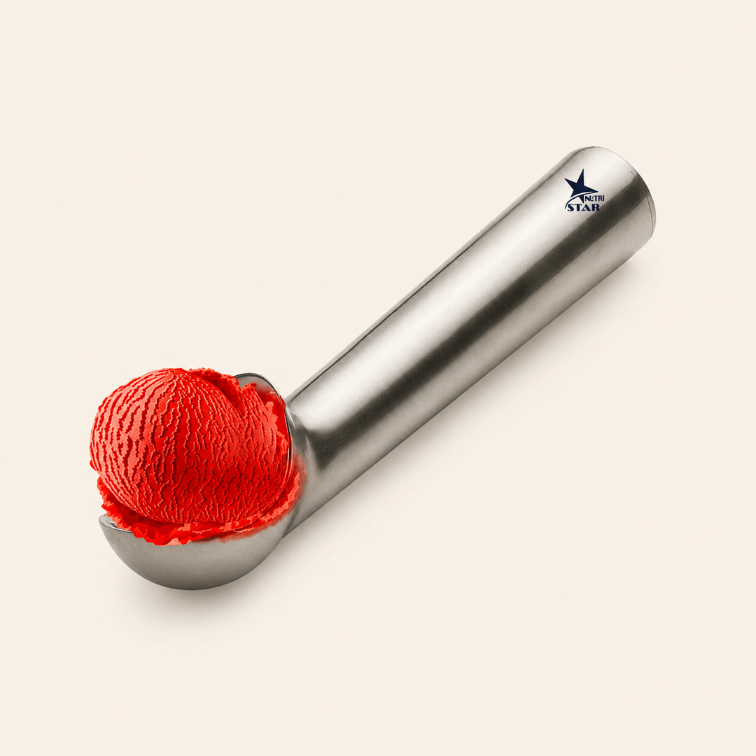 Nutristar stainless steel ice cream scoop for frozen desserts