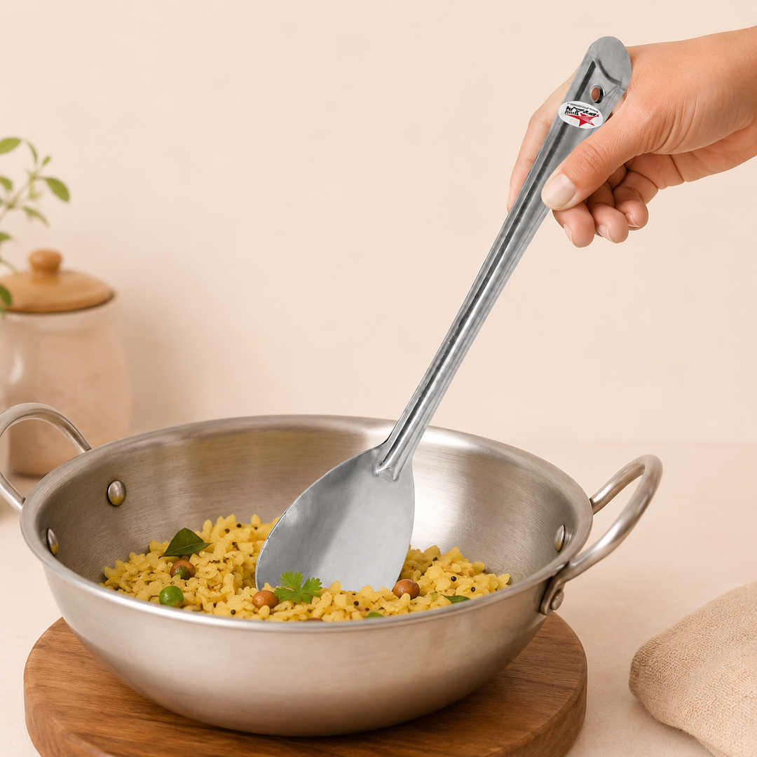 Nutristar stainless steel serving spoon kitchhen purpose.