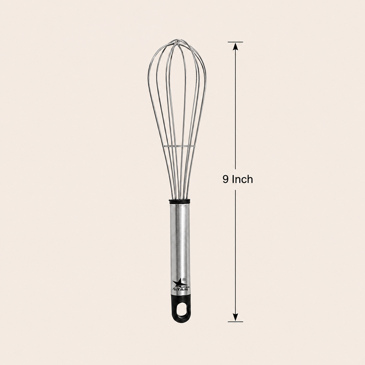 Nutristar stainless steel balloon whisk 9 inch kitchen egg beater