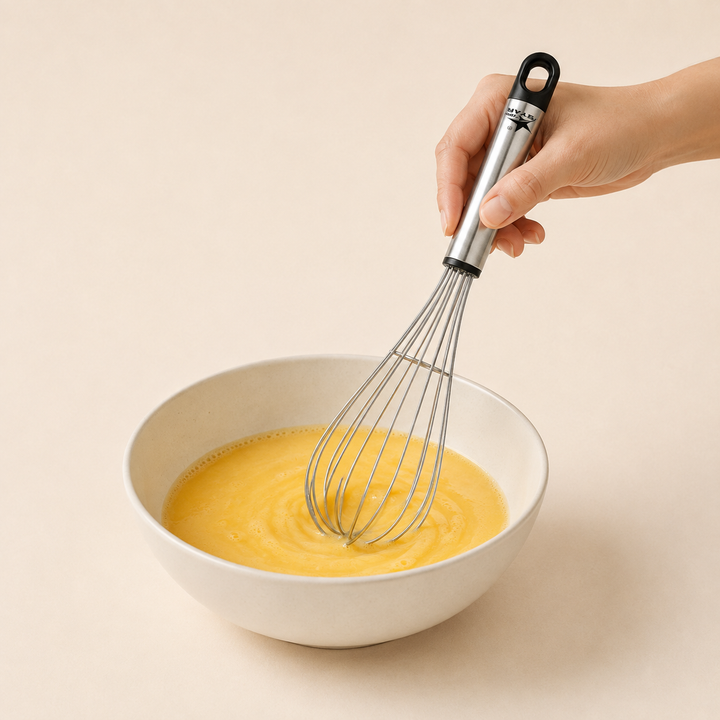 Nutristar stainless steel balloon whisk 9 inch kitchen egg beater