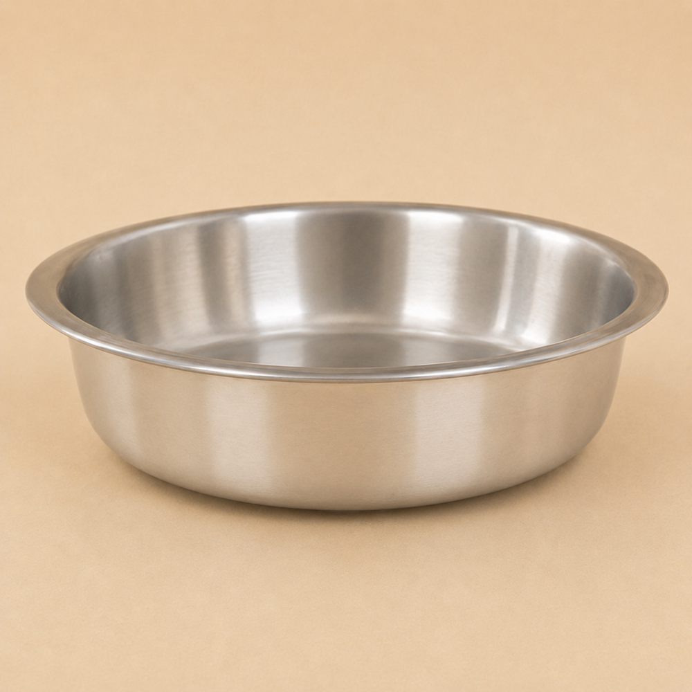 Tapash Triply Stainless Steel Shallow Pot with Lid