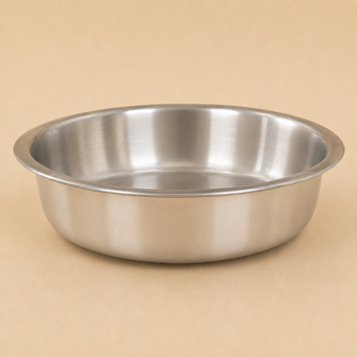 Tapash Triply Stainless Steel Shallow Pot with Lid