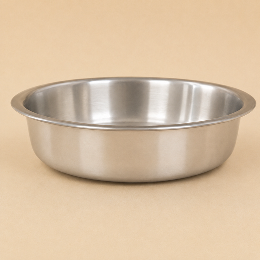 Tapash Triply Stainless Steel Shallow Pot with Lid