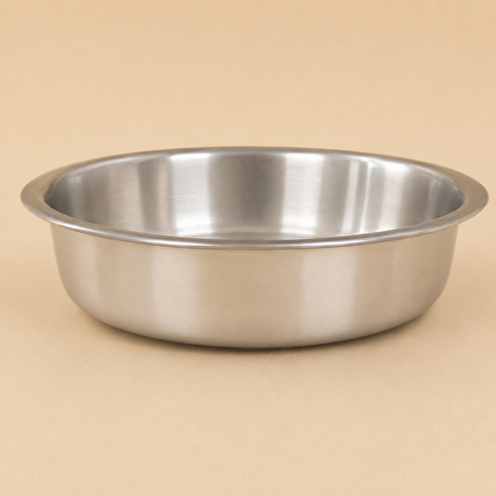 Tapash Triply Stainless Steel Shallow Pot with Lid