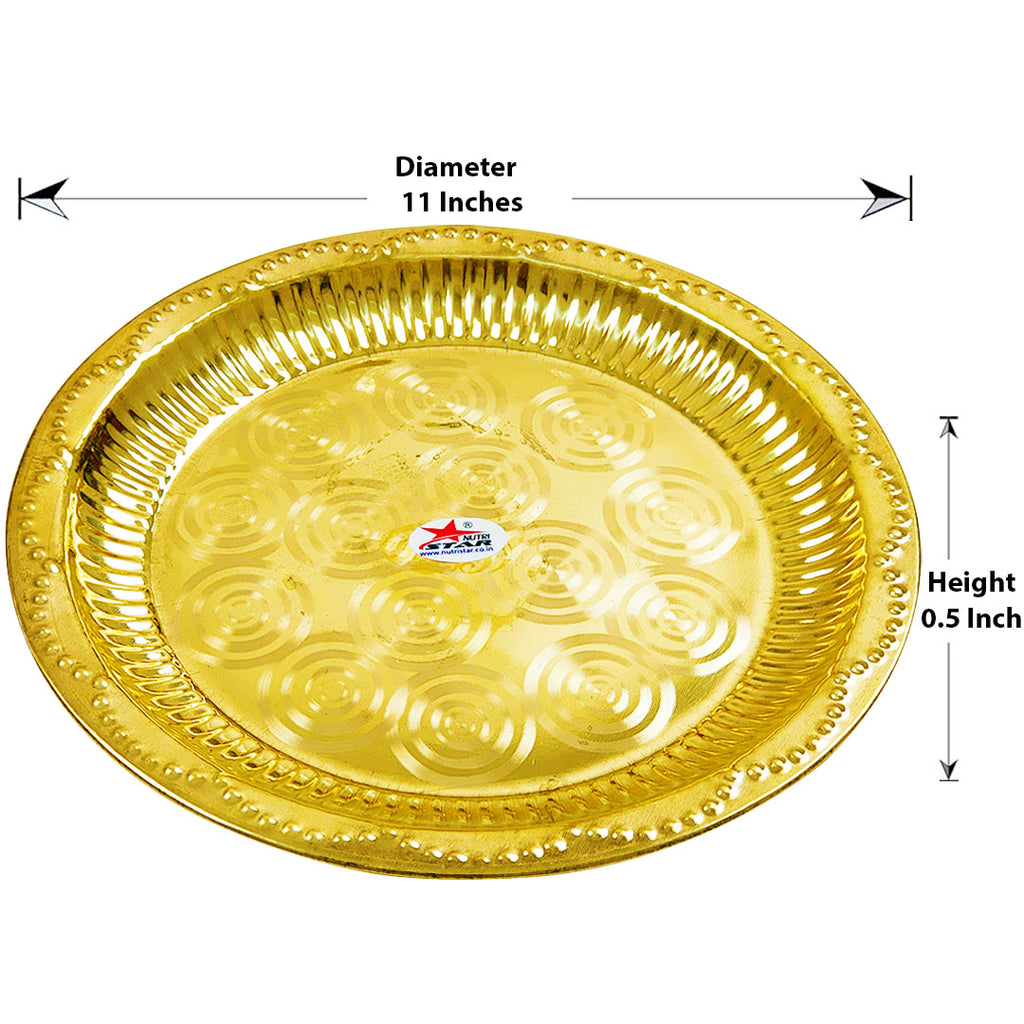 Brass Plate, Brass Pooja Thali