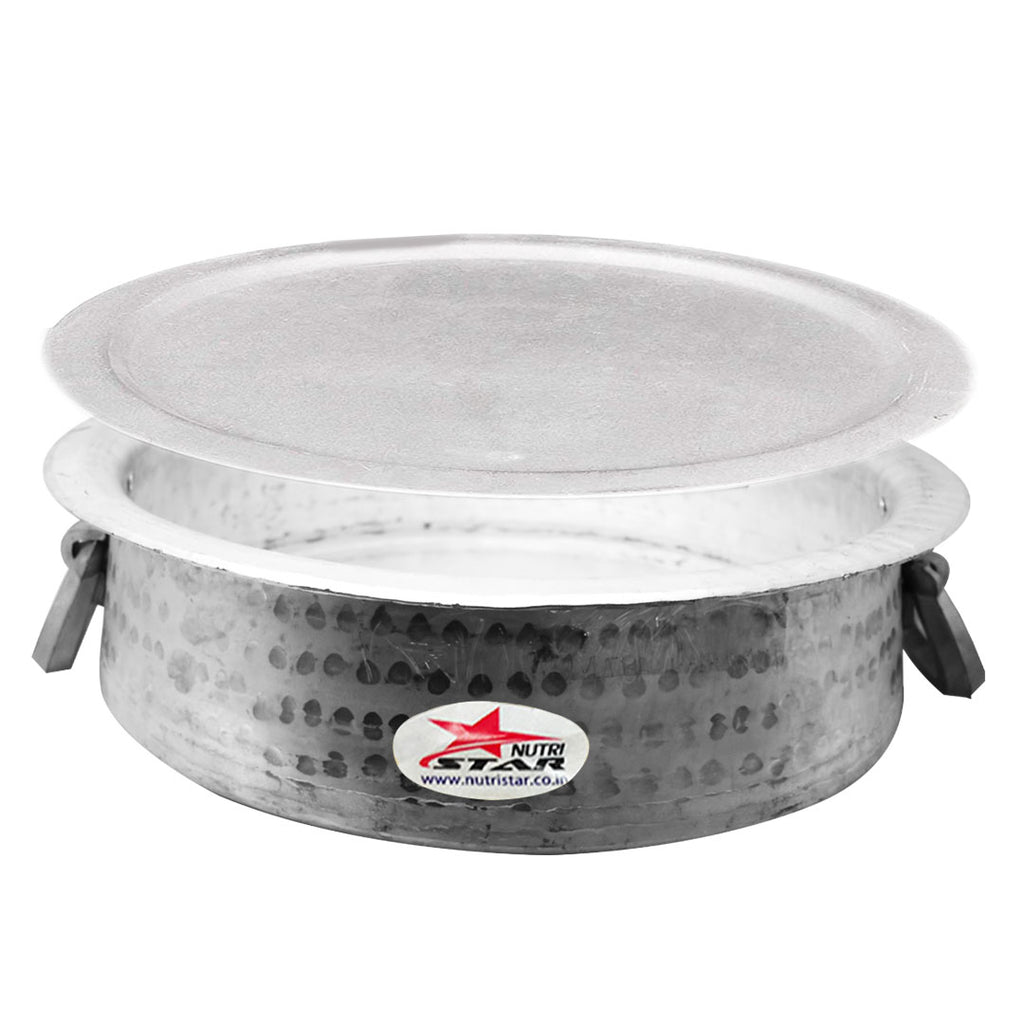 Biryani Bot Aluminium Biryani Handi with Lid | Thick Gauge Cooking Vessel – Nutristar
