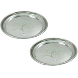 Stainless Steel Dinner Plate Set, Good For Dining And Serving.