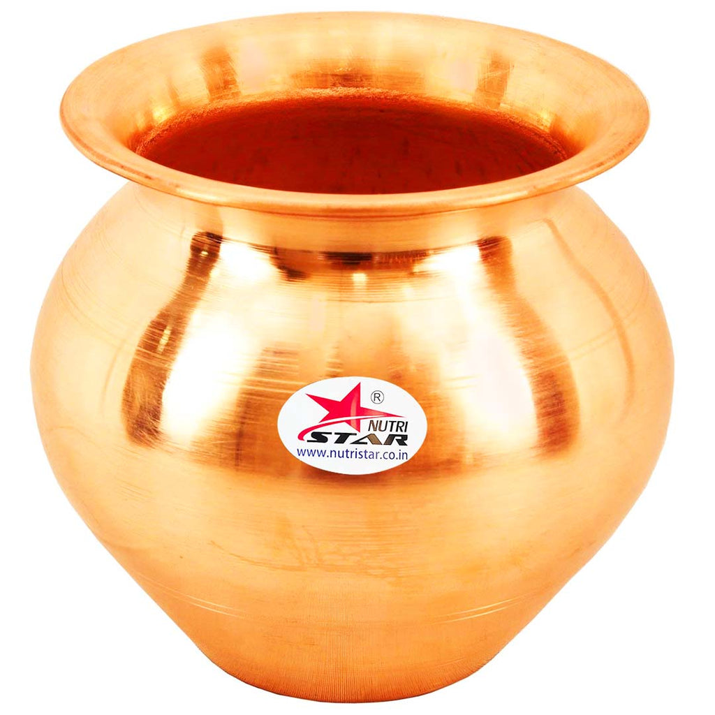 Copper Lota for Puja, Pooja Lota/Kalash for Special Occasions, (Set of 12)