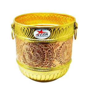Brass And Copper Handcrafted Planter
