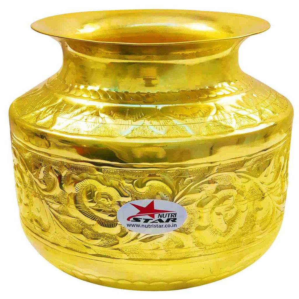 Brass Pot Gold Plated, Brass Water Pot