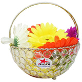 Crystal Basket Flower Butti (Set of 10)