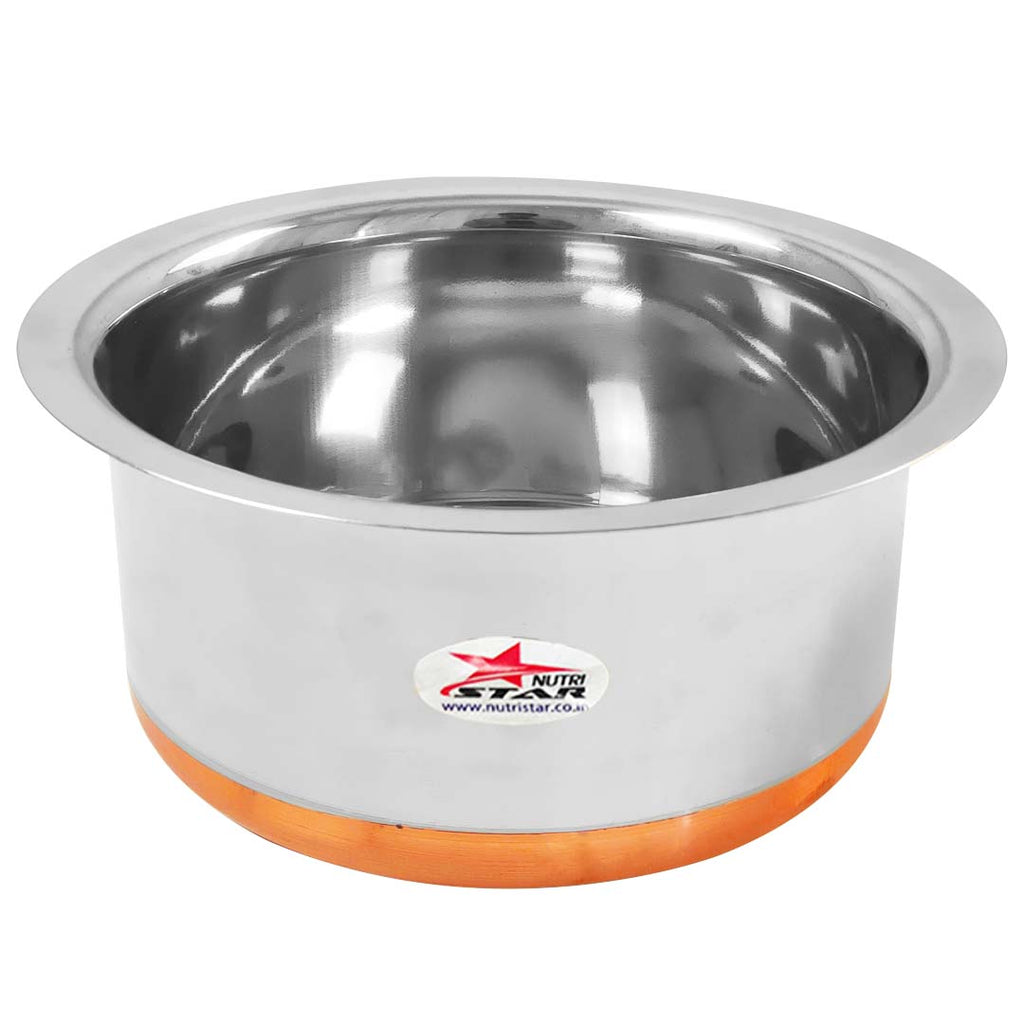 Stainless Steel Copper Bottom Cooking Pot