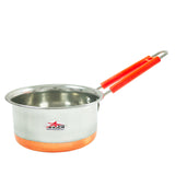 Stainless Steel Copper Bottom Saucepan, Tea Coffee Pan, Milk Pan Pot, Induction Base Sauce Pan with Heat Proof Handle