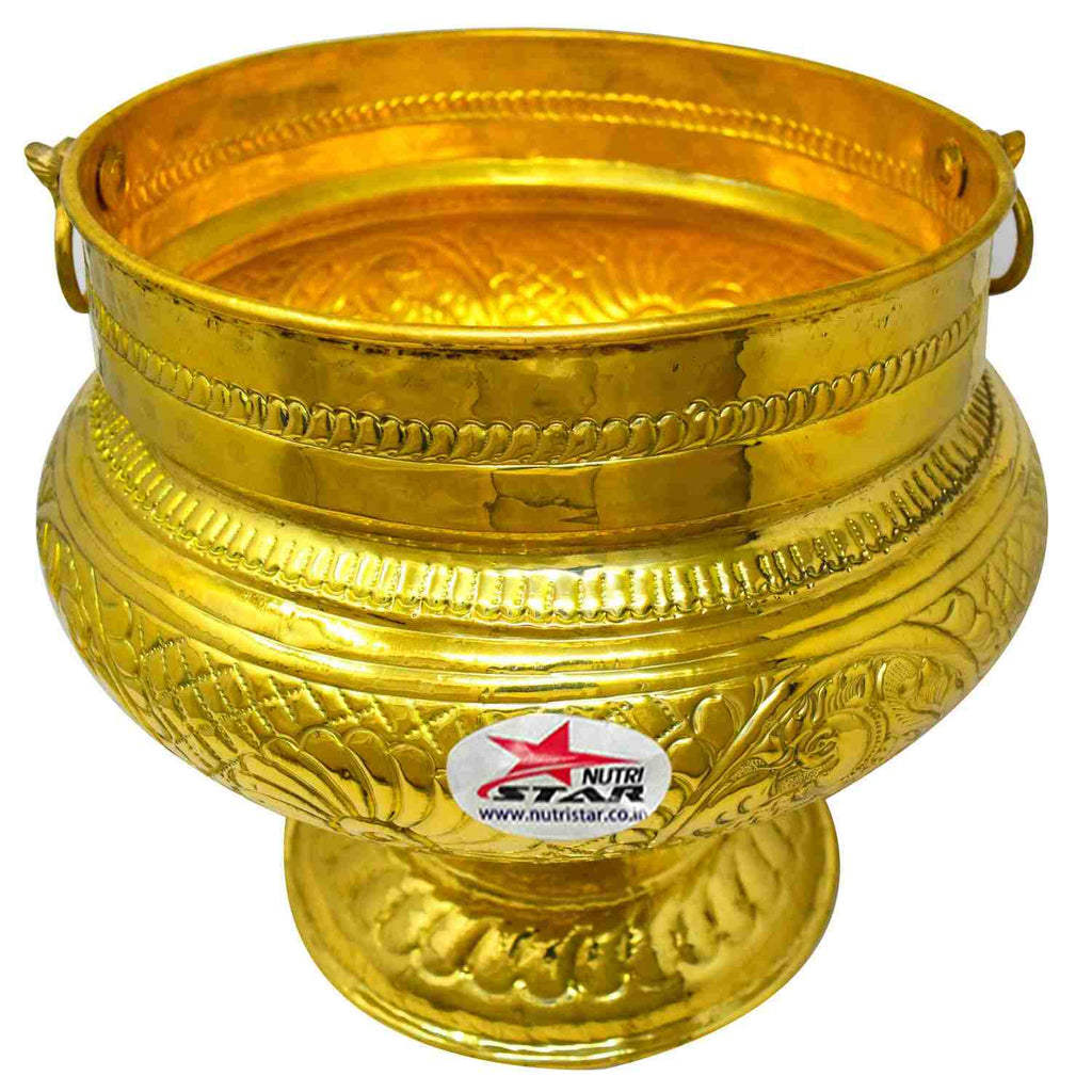 Mangala Snanam Set, Brass Plant Pot, Brass Flower Pot. Pack of 5.