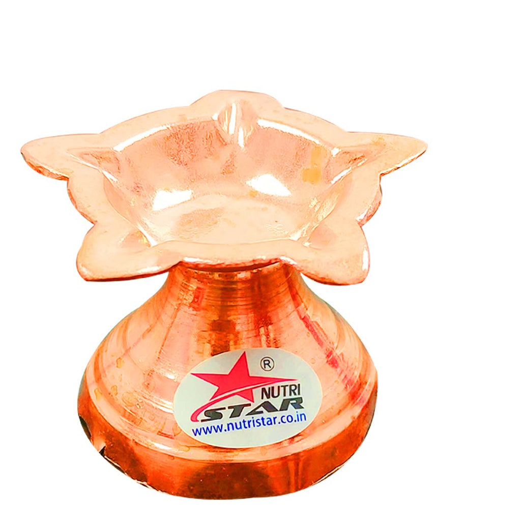 Copper Diya, Decorative Oil Lamp for Special Ocassions, Diwali Diyas.