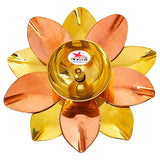 Lotus Diya Brass and Copper, Diwali Diya (Set of 12)