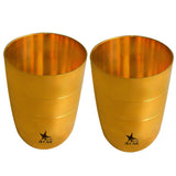 Bronze Tumbler Glasses, Premium Drinkware on Special Occassions, Capacity - 250 ML.