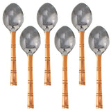 Stainless Steel Copper Set Of 6 Tea Spoon.