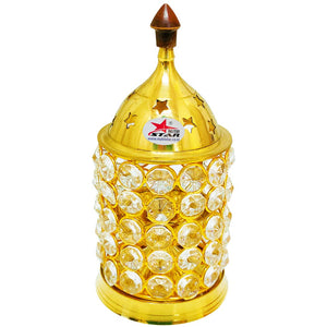 Crystal Diya Brass, Diwali Diya, Oil Lamp (Set of 10)