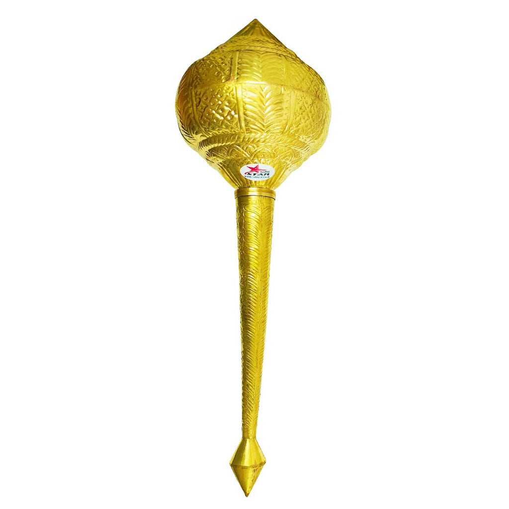 Brass Gada, Golden Hanuman Gadah,  Brass Mace, Height  34 Inches.