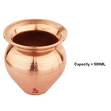 Copper Lota for Water, Copper Vessel for Daily Use, Pack of 6.