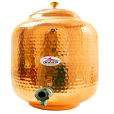 Copper Matka, Pure Copper Water Matka, Copper Water Storage Tank With Tap.