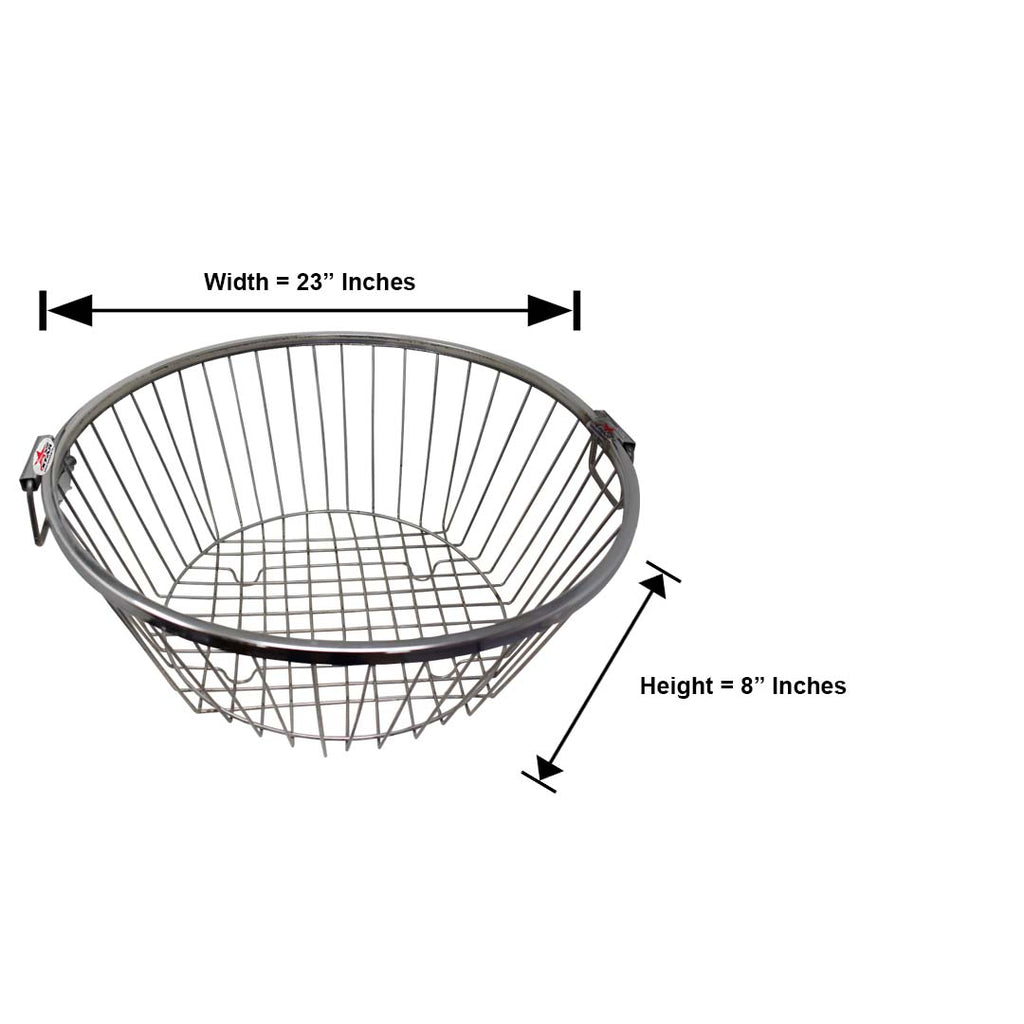 Stainless Steel Round Dish Draining Basket, Dish Drainer Rack For Kitchen Counter