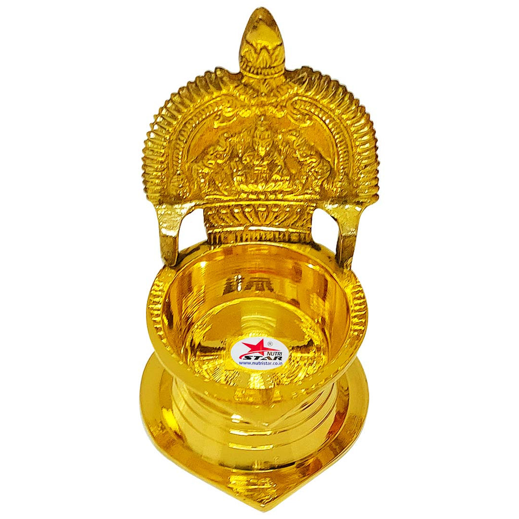 Brass Diya Kamakshi Deepam, Gift Item (Set of 12)
