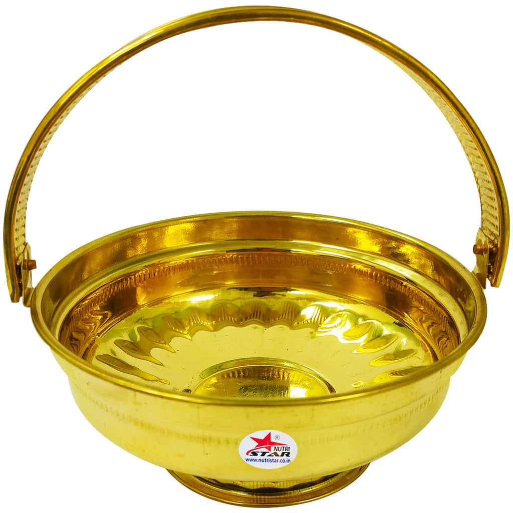 Flower Basket Brass, Phool Butti, Gift Item (Set of 6)