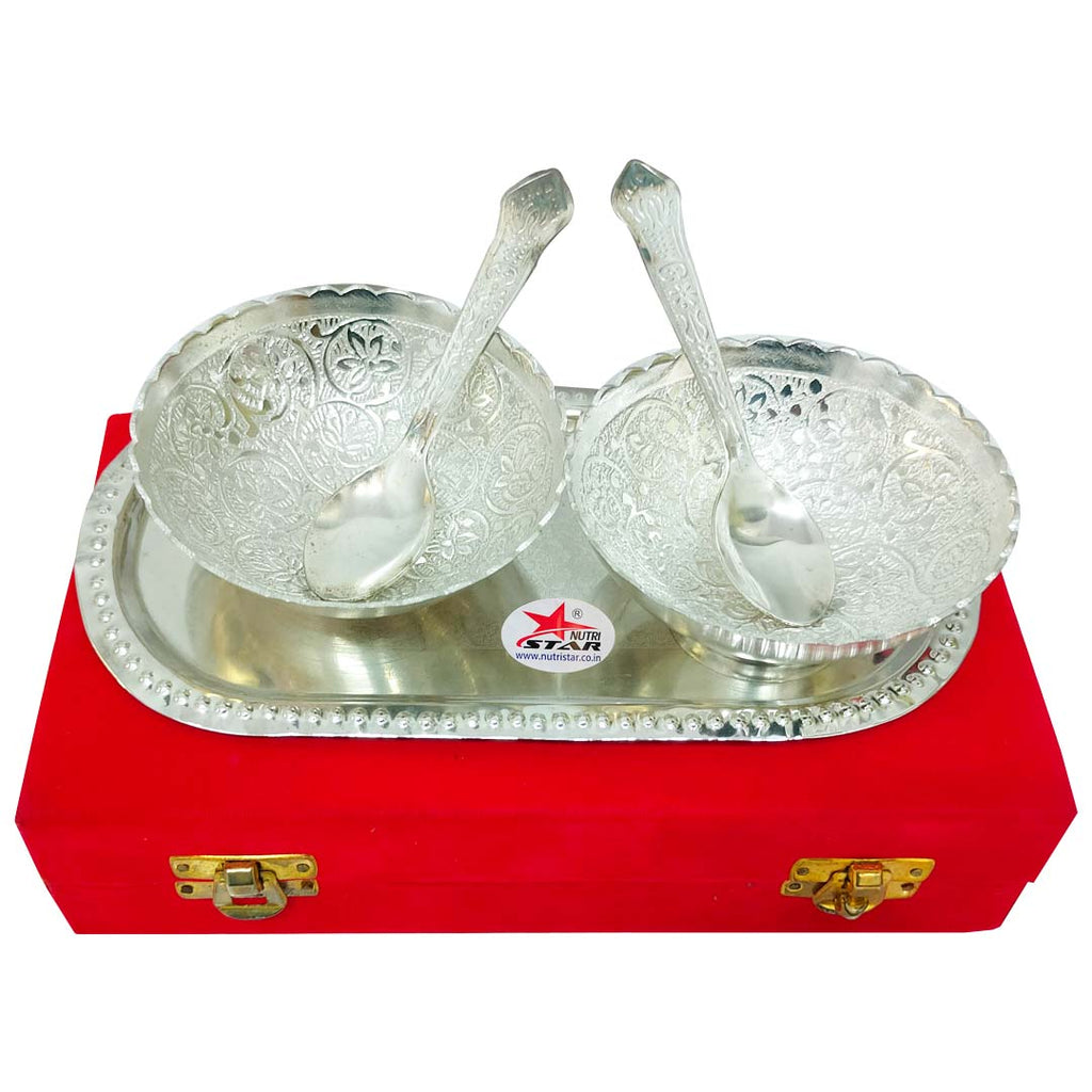 Gift Bowls Tray Set Silver Bowl (Set of 20) – Nutristar