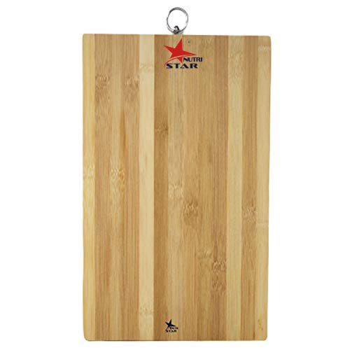 Wooden Chopping Board for Kitchen, Easy for Cutting Fruits and Vegetables, Size - 13 Inch x 10 Inch x 0.7 Inch, Colour Brown, Pack of 1