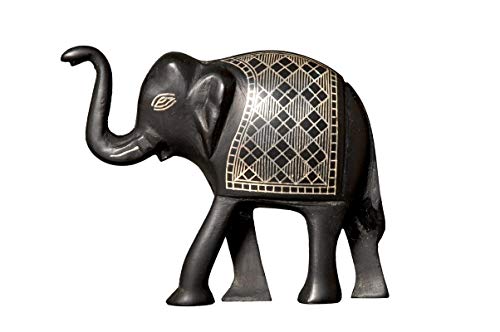 Bidri Art Elephant Tarakshi Showpiece |Handcrafted in Pure Silver - Nutristar