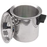 Stainless Steel Milk Boiler, Stainless Steel Lid with Knob, Pack of 1.
