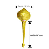 Brass Gada, Golden Hanuman Gadah,  Brass Mace, Height  34 Inches.