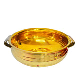 Brass Urli Bowl And Chowki, Decorative Brass Item.