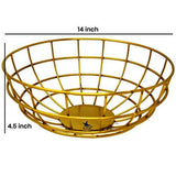 Nutristar Metal Wire Fruit basket | Flower Basket Diameter (10 Inch 12 Inch 14 Inch ) - Nutristar