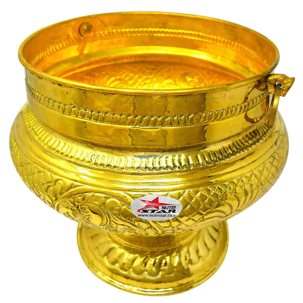 Mangala Snanam Set, Brass Plant Pot, Brass Flower Pot. Pack of 5.