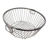 Stainless Steel Round Dish Draining Basket, Dish Drainer Rack For Kitchen Counter