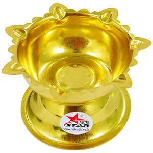 Brass Diya, Deepam Oil Lamp, Gift Item (Set of 24)