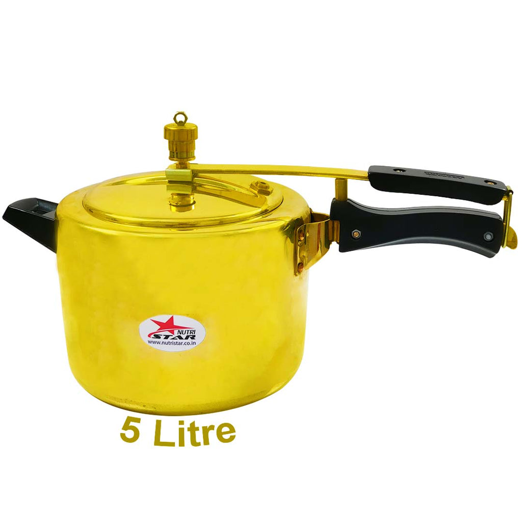 Brass Pressure Cooker, Pittal Cooker, Pressure Cooker with Khalai/Tin Coated Inner Side.