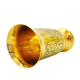 Brass Water Glass Floral Design - Nutristar