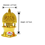 Brass Diya Kamakshi Deepam, Gift Item (Set of 12)