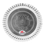 Pooja Silver Plate, Premium Thali for Special Occasions. (Set of 10)