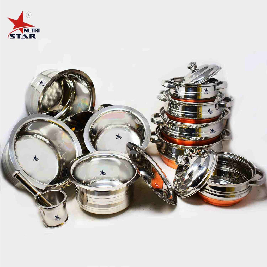 Stainless Steel Copper Bottom Marriage Wedding Set