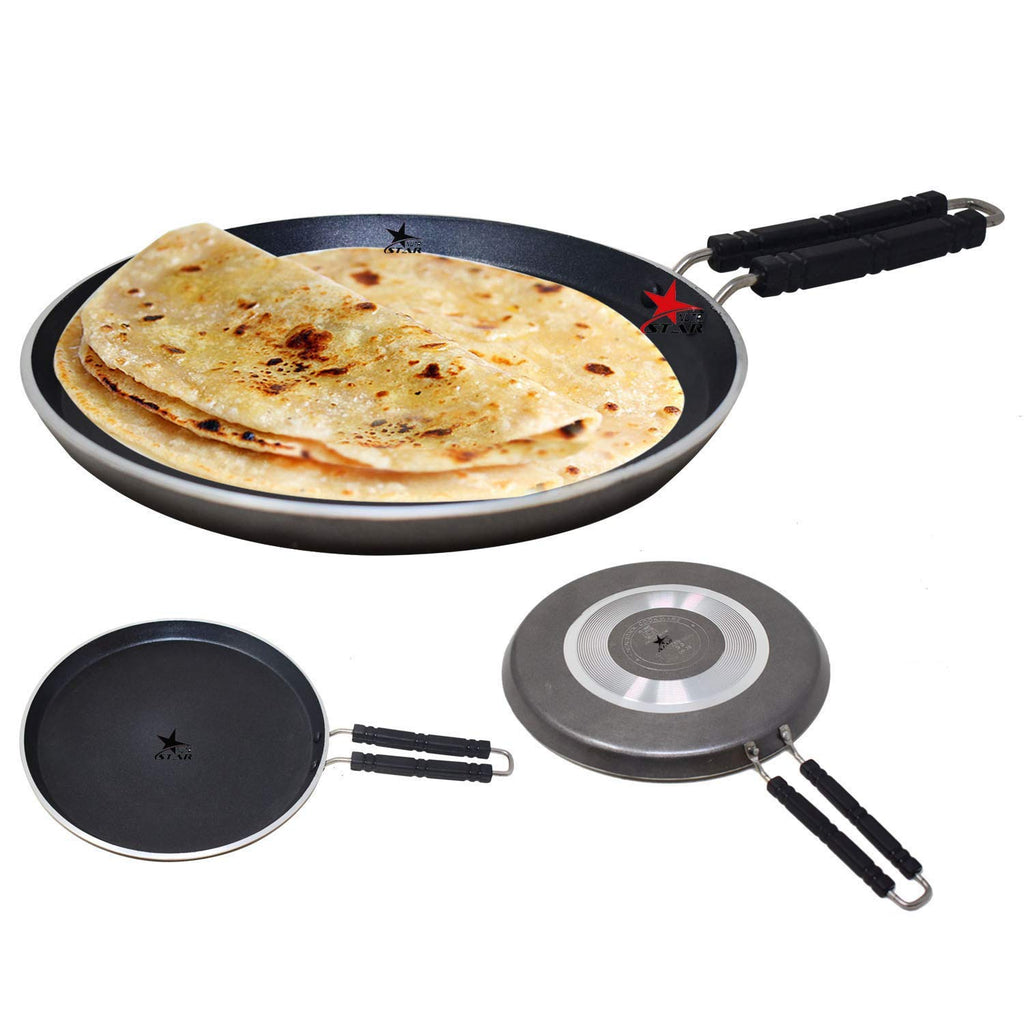 Buy Non Stick Tawa/Griddle with Handle - Roti/Dosa Tawa -Thickness - 5 MM –  Nutristar