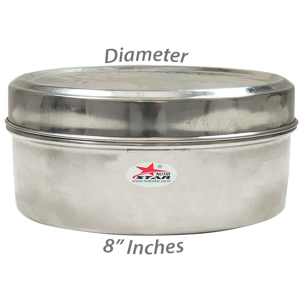 Stainless Steel and Glass Salt Cellar - Red Stick Spice Company