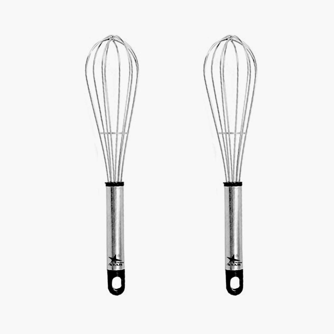 Nutristar stainless steel balloon whisk 9 inch kitchen egg beater