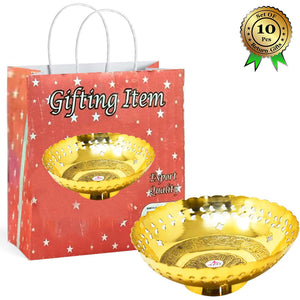 Fruit Bowl, Brass Fruit Bowl, Brass handcrafted bowl for gift ideas (Set of 10)