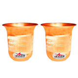 Copper Tumbler Glass, Copper Water Glass, Drinkware, Capacity - 250 ml.