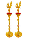 brass diyas for pooja